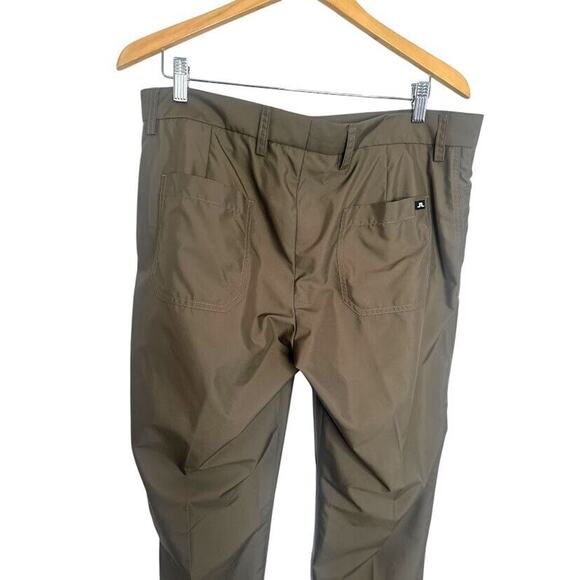 J.Lindeberg Brown Micro Twill Straight Golf Pant Mens Size 34x34 Regular Fit - Picture 4 of 8